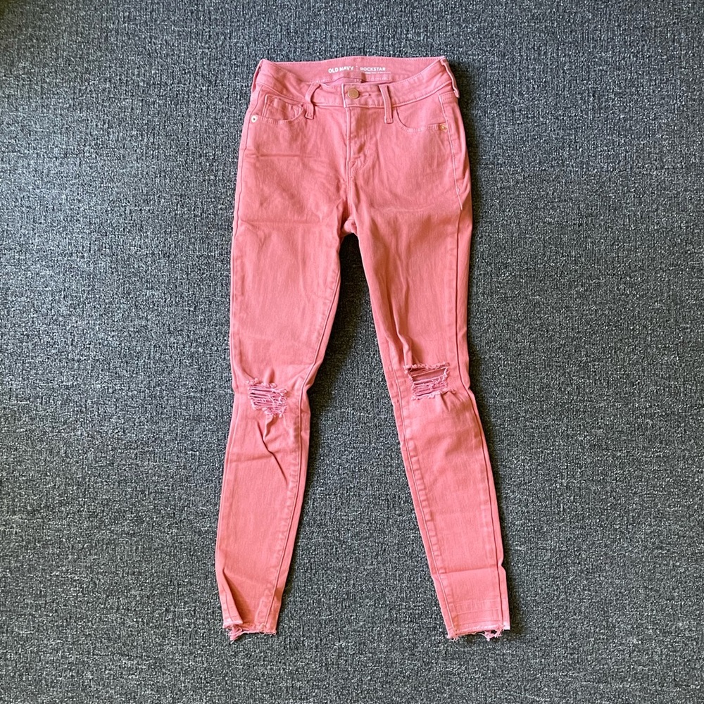 Old navy rockstar mid rise skinny jeans sz0 regular